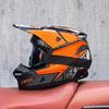 Red and Blue Downhill Helmet Off-Road Full Helmet Mountain Bike Riding Safety Helmet Unisex Bicycle Trail Helmet