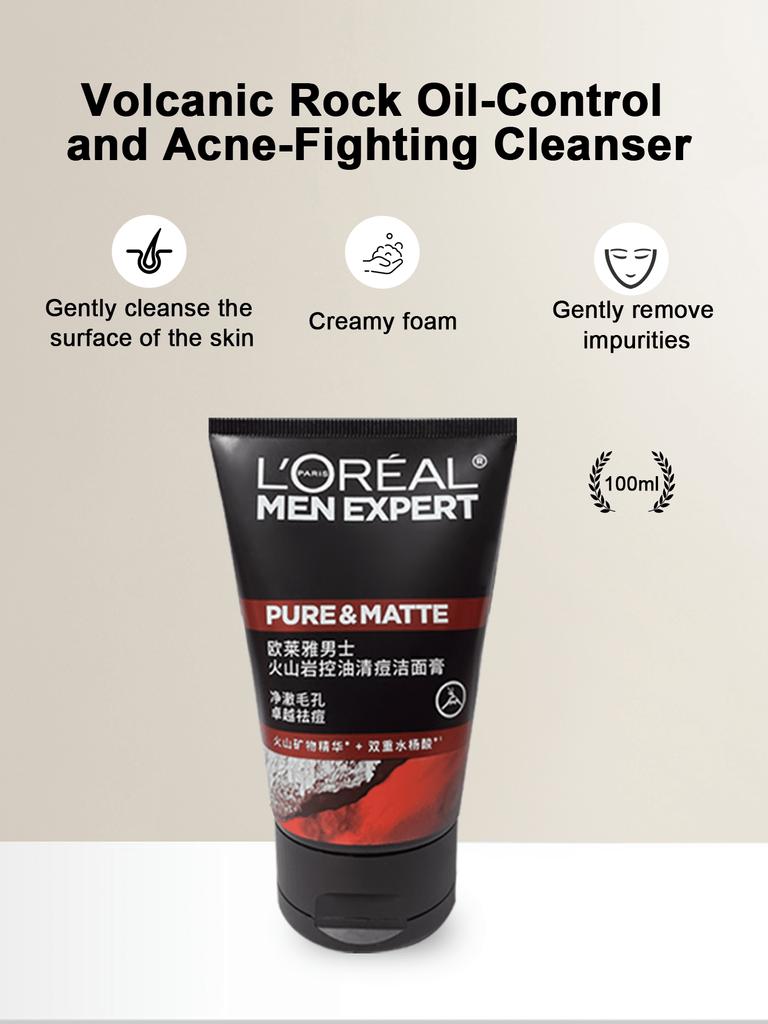 L'Oréal Paris Men Expert Saf Kömür Temizleyici Yüz Yıkama Jeli (100ml)