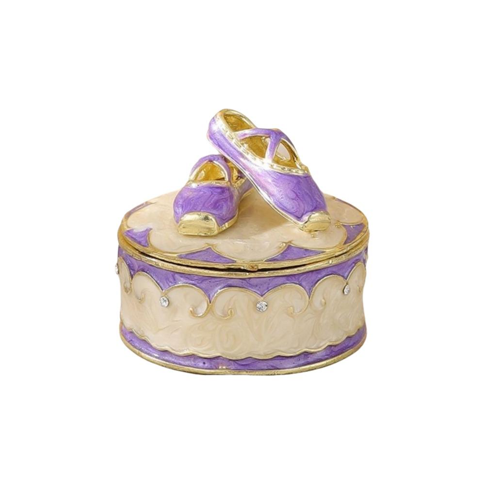 Exquisite Jewelry Storage Box Hand-painted Small Box Ballet Shoes Trinket Box  Ring Storage