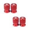 4pcs Car Wheel Tire Valve Caps Aluminum Airtight Covers Badge Emblem for Toyota Crown Accessories