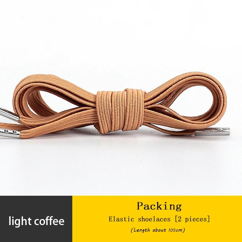 Elastic Sneakers Flat Shoelaces for Shoes AF1 Metal Head Shoe Laces Women Man Shoelace Shoes Accessories Cordones Apatillas