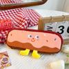 Capacity Toast Shaoe School Supplies Stationery Bag Comestic Bag Cartoon Pencil Case Pencil Pouch