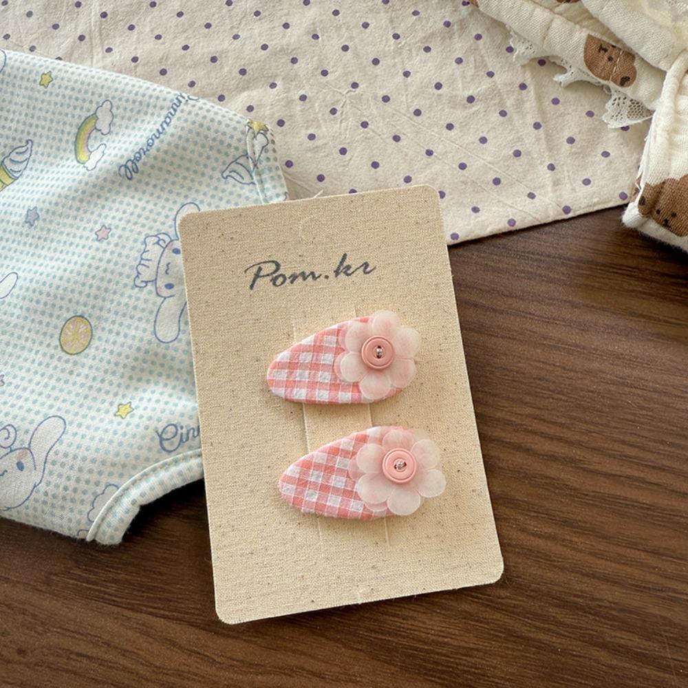 Flower Cloth Hair Clips Rabbit Princess Headdress New Bangs Clips Hair Accessories