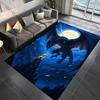 Multiple Sizes Moonlit Dragon Over Golden Hatchling Print Carpet for Living Room Bedroom Sofa Home Decor Non-slip Mat Gift
