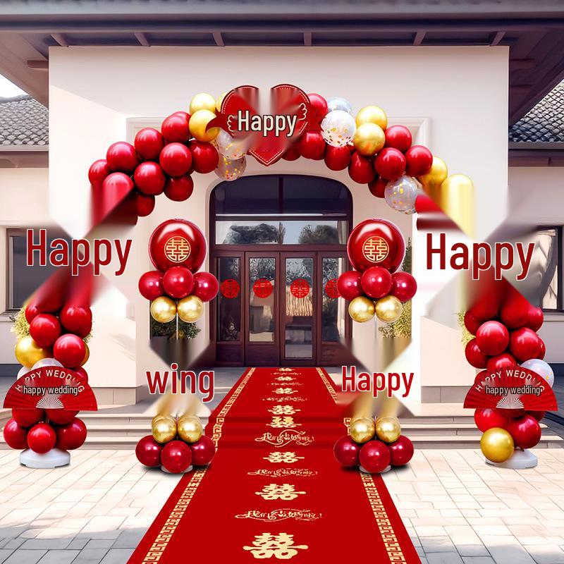 Luxury Outdoor Wedding & Engagement Balloon Arch Aisle Set