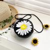 Daisy Round Children's Crossbody Bag Girl's Fashion Shoulder Bags Flowers Child Purse Kids Messenger Bag Kid Wallet Clutch