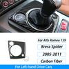 Carbon Fiber Gear Air Outlet Window Lift Steering Wheel Panel Suit Car Interior Accessories Sticker For Alfa Romeo 159 2005-2023