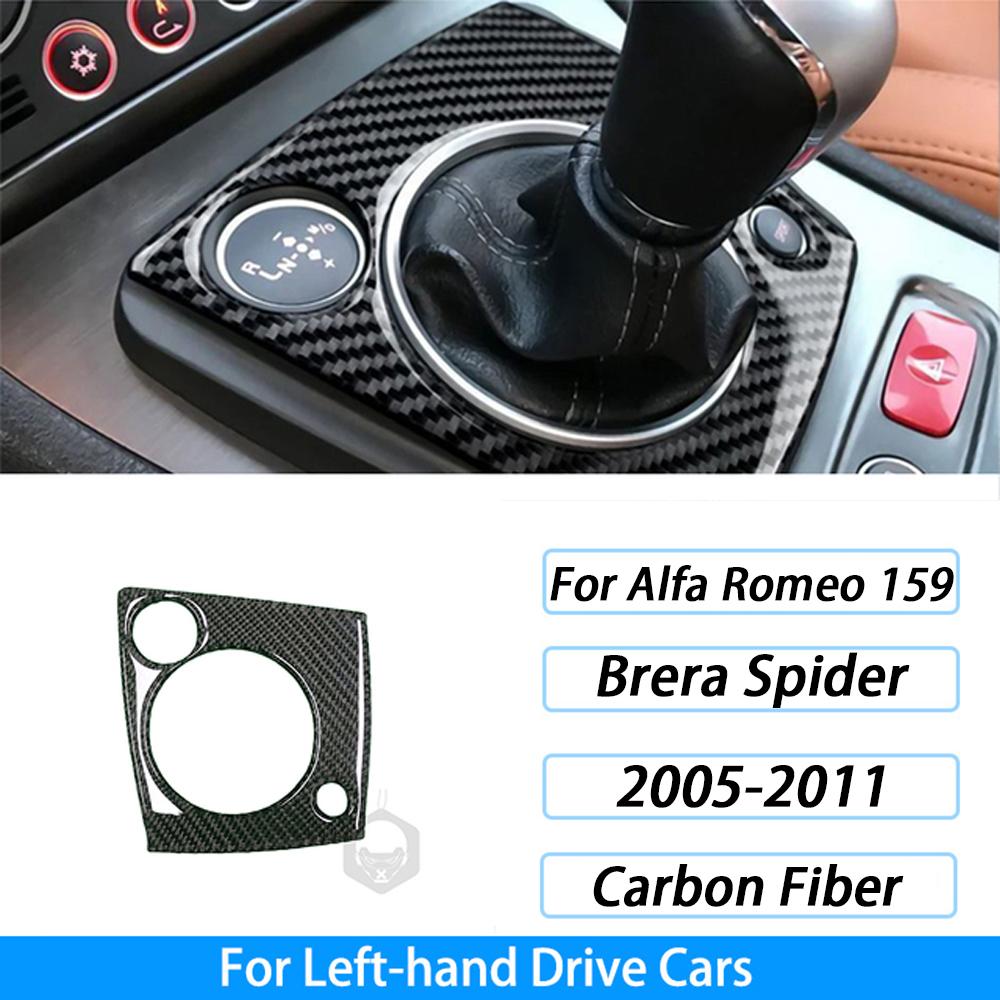 Carbon Fiber Gear Air Outlet Window Lift Steering Wheel Panel Suit Car Interior Accessories Sticker For Alfa Romeo 159 2005-2023