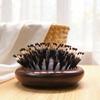 Golden Sandalwood Natural Bristle Hair & Scalp Massage Cushion Comb for Women