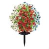 Realistic Artificial Eucalyptuses Violets Round Base Floor Floral Arrangement For Indoor Outdoors Homes Garden Decors