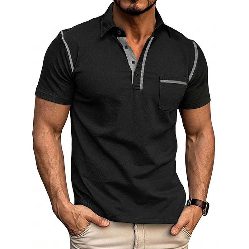 Zomer Outdoor Casual Dagelijks POLO Shirt Kraag Top Heren T-shirt