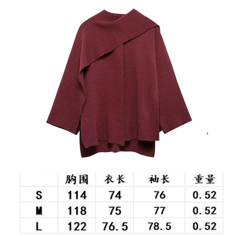 Womens Knit Wrap Scarf Coat Oversized Asymmetrical Long Sleeve Streetwear Cardigan Jacket