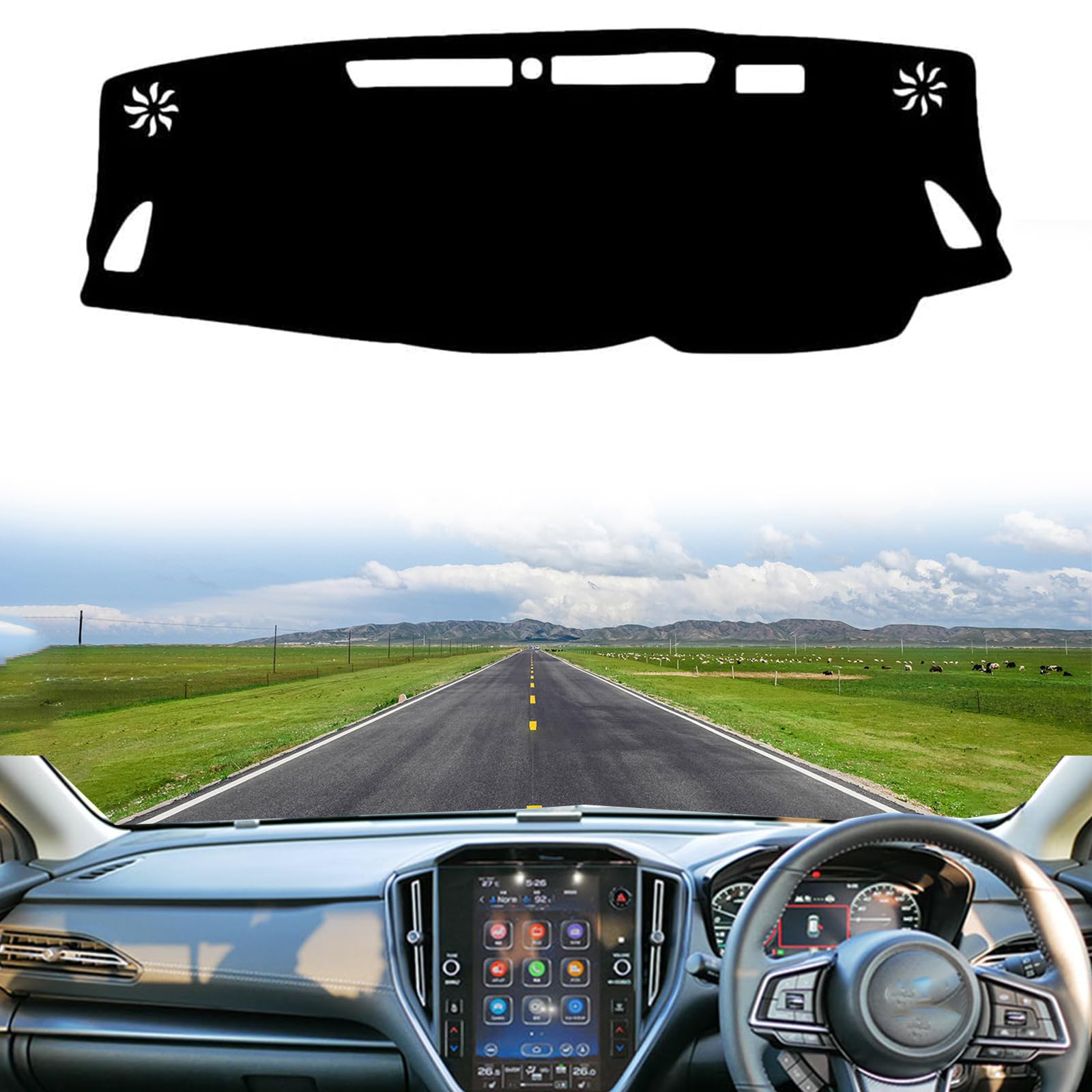 

Коврик на приборную панель Totinkle, Подходит для Subaru Levorg серии VN, Специально разработанный защитный коврик для приборной панели