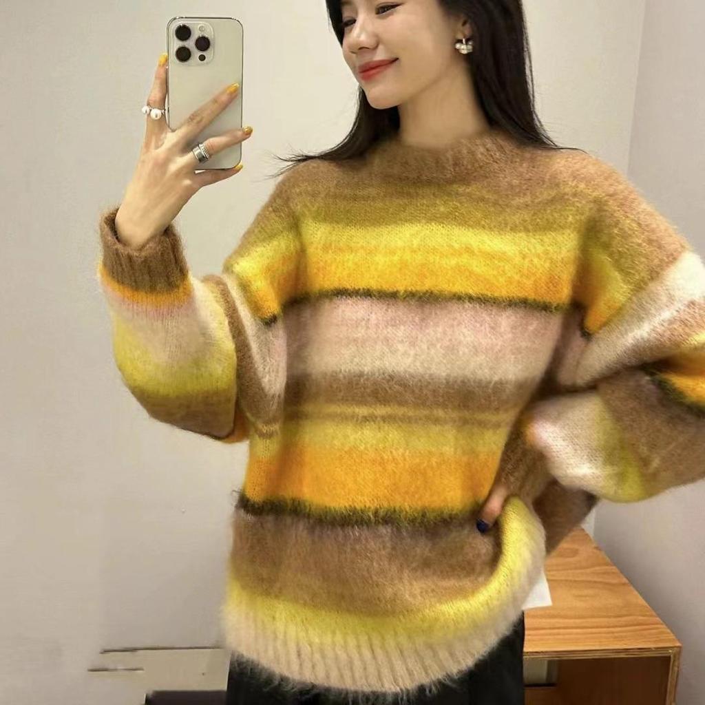 CS Women's Mohair Blend Round Neck Sweater - Winter 2023