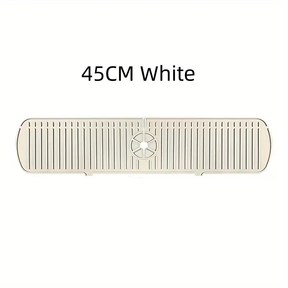 Silicone Drain Mat, Kitchen Faucet Sink Splash Guard,  Sink Draining Pad Behind Faucet,For Kitchen & Bathroom Countertop Protect