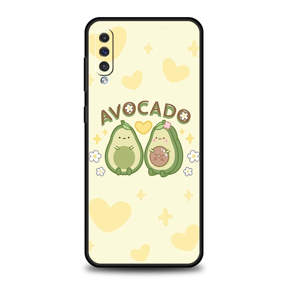 Cute Avocado Phone Case for Samsung Galaxy A56 A36 A26 A16 A34 A24 A42 A22 A20 A12 A40 A30 A10 5G Soft TPU Cover Shell Funda Bag