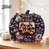 Vintage Pastoral Style Halloween Photo Frame Wooden Desktop Picture Holder for Spooky Party Decoration Bed And Breakfast Decor Festive Home
