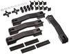 Terzo Roof Box Option Set of Black for Mounting on Wide Bars for OEM EA200 (by PIAA) 4, Multi-Clamps Carriers,