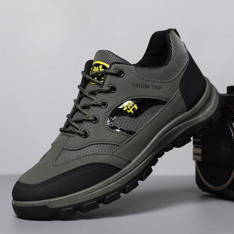 Hiking Men's Casual Shoes Outdoor Male Hiking Shoes Comfortable Wear-resistant Men's Sneakers Winter Warm Men Thick-soled Shoes