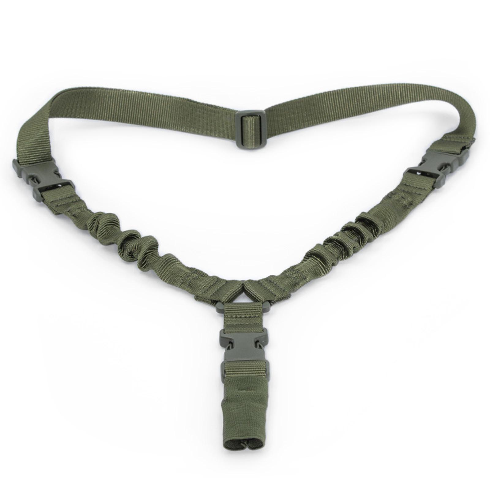 

Один одноточечный ремень-банджи-слинг QD пряжка Pad слинг, охота и спорт на открытом воздухе с подарком One Size армия зеленый