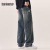 Mark Fairwhale Men's Washed Loose Straight-Leg Jeans