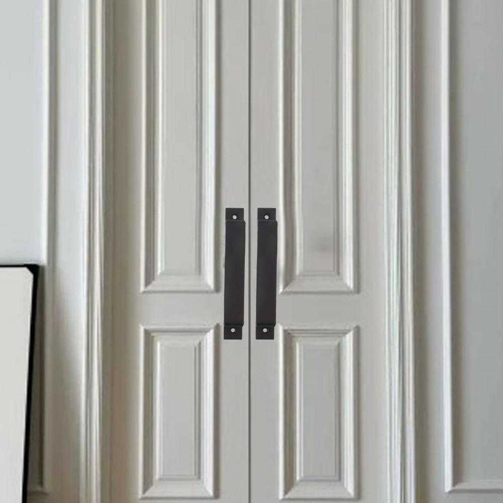 Heavy Sliding Door Pull Black Door Handle Bar Modern Barn Door Pull Handle Cabinet
