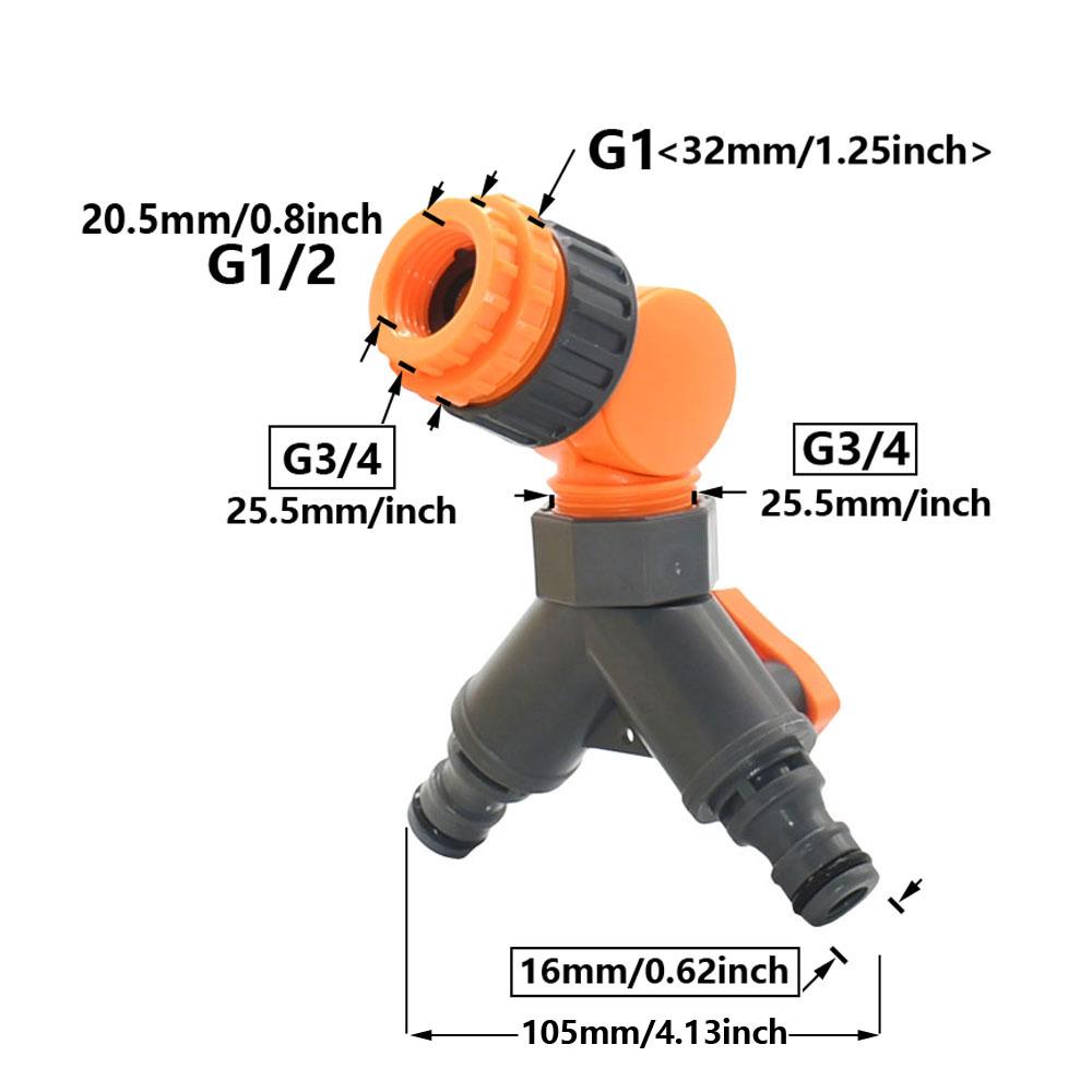 

2/4-way Hose Tap Water Splitter G1/2 G3/4 G1 Female Thread Garden Tap 16mm Nipple Connector Drip irrigation Hose Fittings