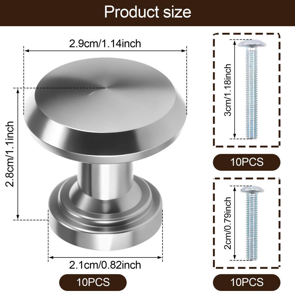 10pcs Drawer Handle Multiple Types Furniture Cupboard Door Pull Knob Single Hole Knob for New Kitchen Closet Wardrobe Decoration