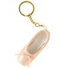 Cute Satin Ballet Shoe Keychain Handcrafted Pointe Shoe Charm Bag Pendant