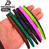 10PCS Lead-Free Noodle Worm Soft Baits, Drop Shot Rig, Slow Sinking, for Bass and Black Fish.