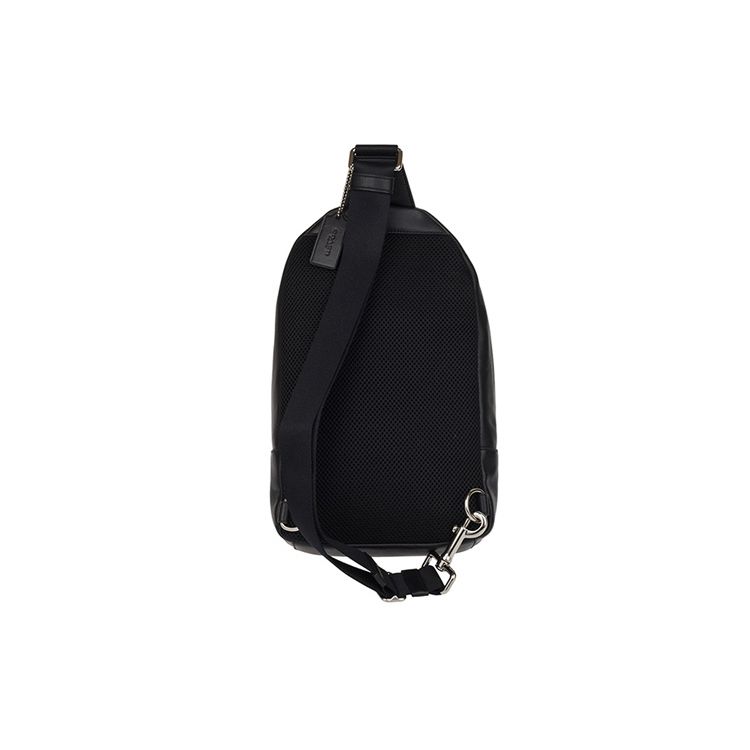Coach Charles 20 Classic Monogram PVC Crossbody Bag Men bags Black Gray 54787-CQBK