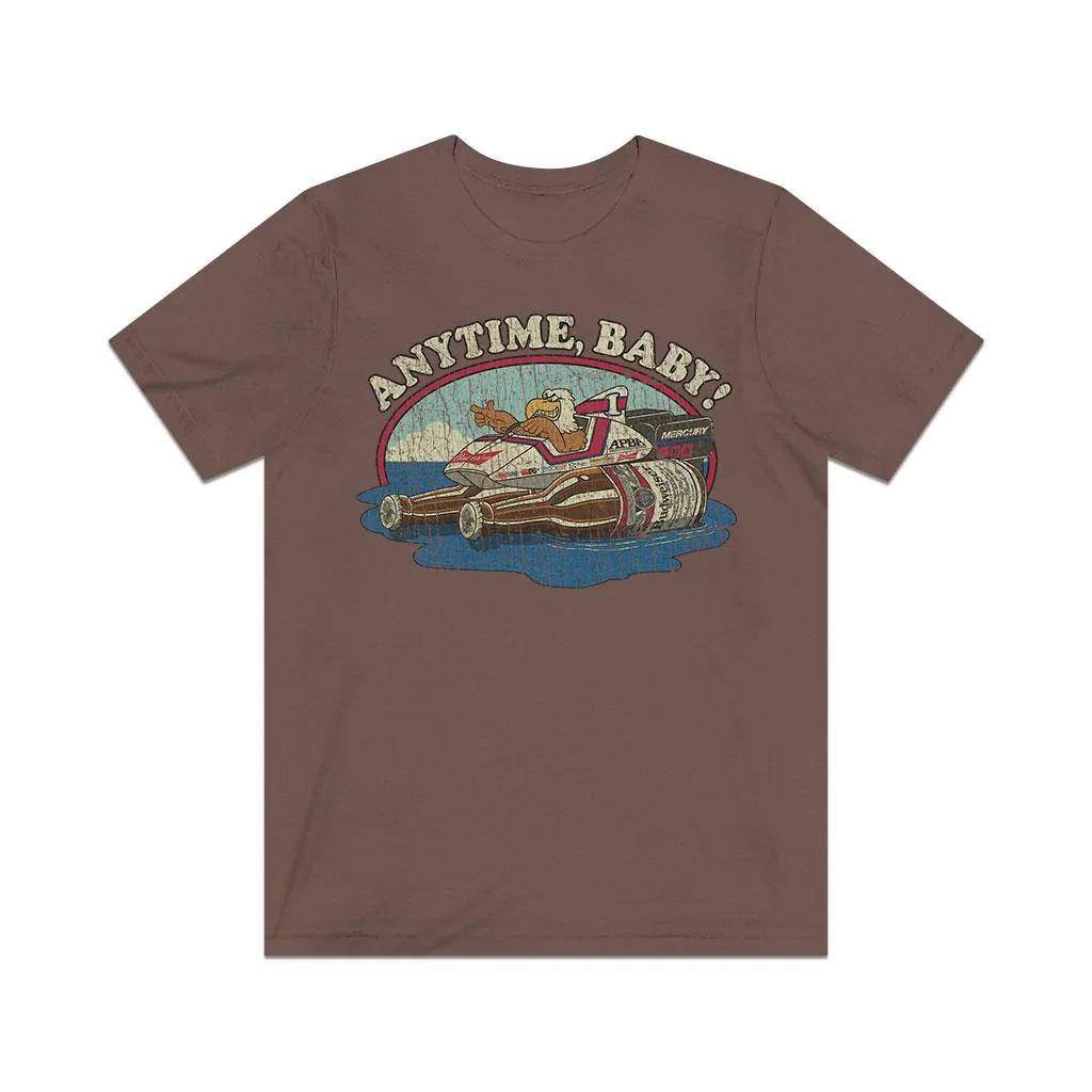 

Anytime, Baby! Eagle Outboard Racing 1986 Vintage Men s T shirt M