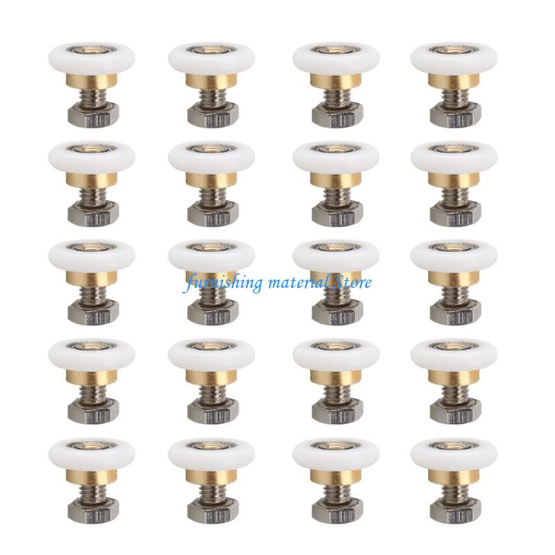 Y5GD Shower Door Runners with Enhances Load Bearing Capacity Bathroom Sliding Door Pulleys set for Home & Hotel Bathrooms