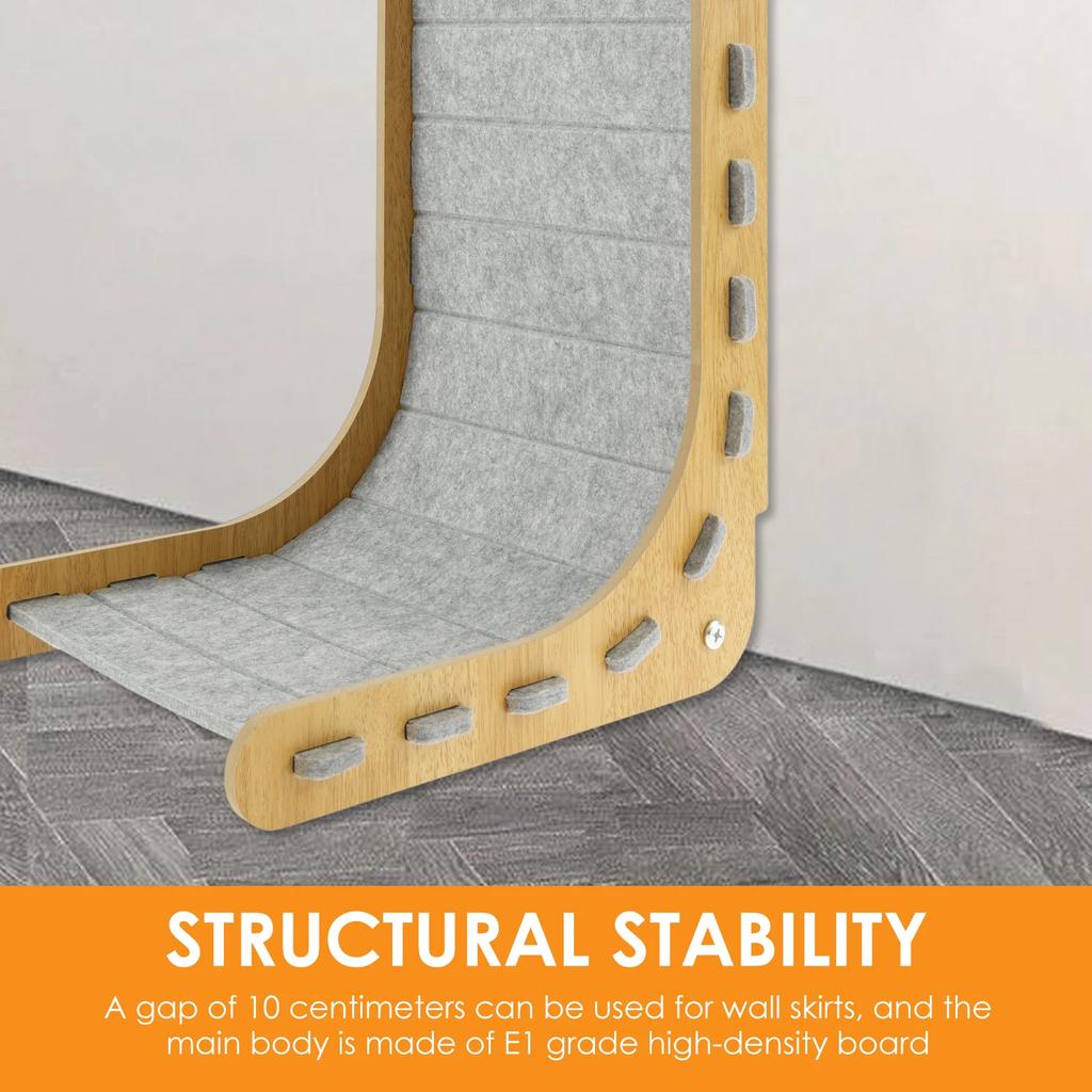 L Shape Cat Scratching Board Felt Durable Vertical Cat Scratching Pad With Ball Pet Paw Grinding Tool Pet Supplies Accessories