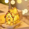 LED Light-Up Christmas Resin House Ornament