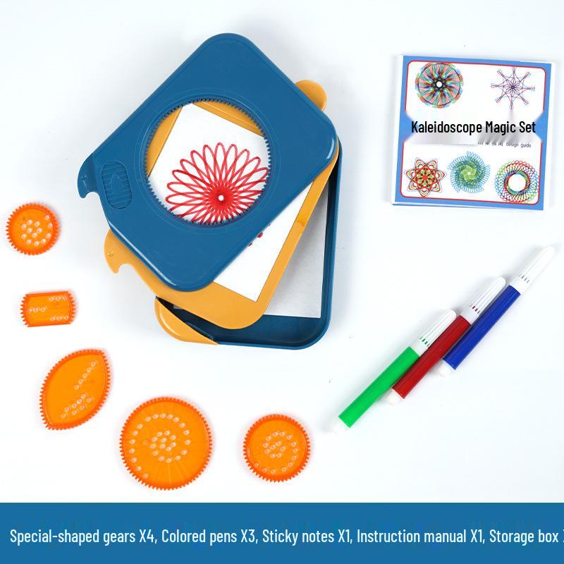 Children s Creative Drawing Spirograph Set - Portable & Versatile Art Kit for Primary School Students Chinese Package