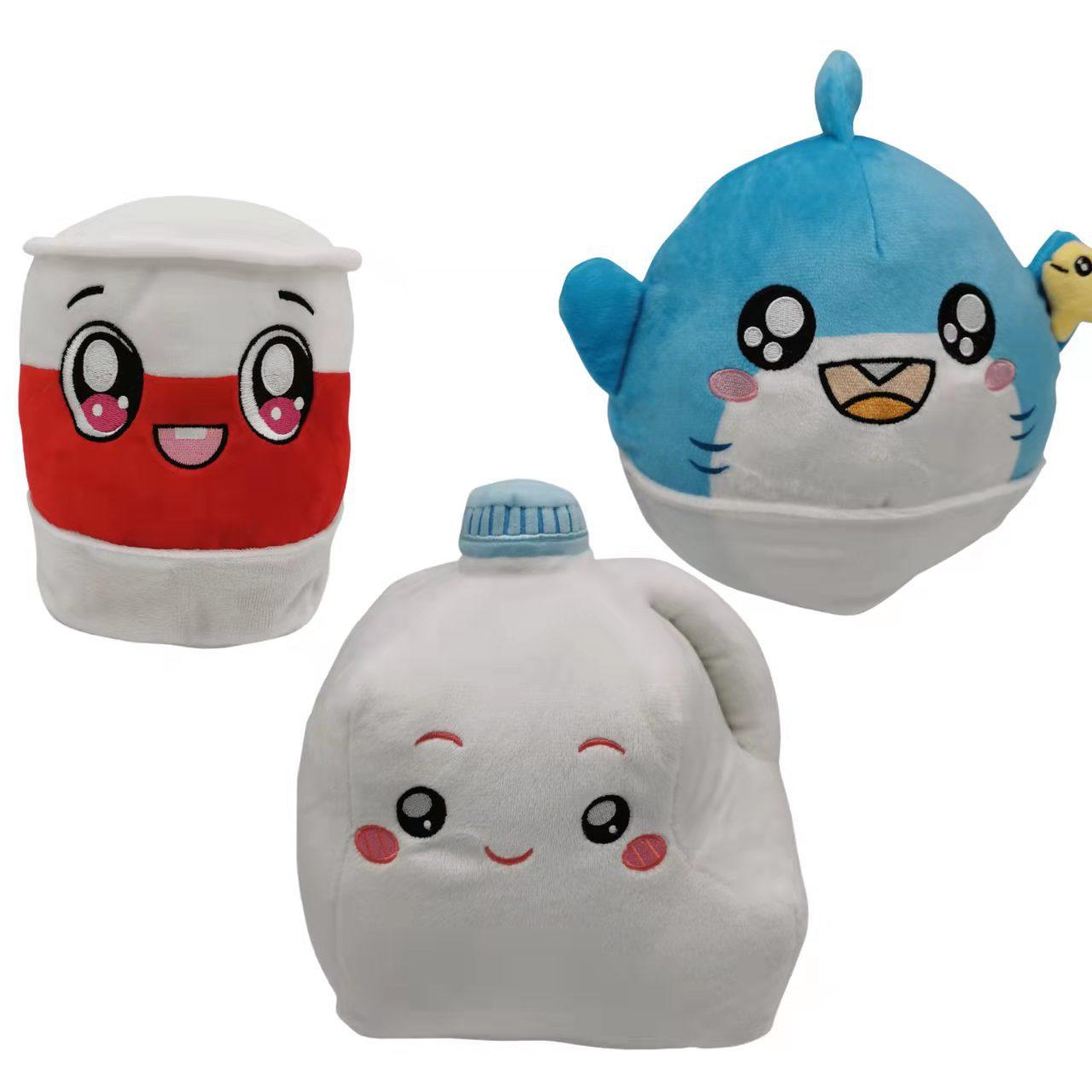 

Lankybox New Baby Мягкая игрушка Кукла Серия Молочное дерево Ведро Акула Кукла