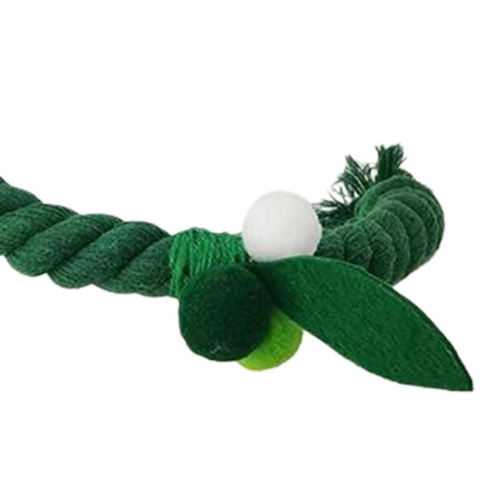 Parrot Rope Perch Cotton Flexible Standing Green Chewing Toy Climbing Swing Bird Rope Toy For Cockatoos Lovebirds Conures