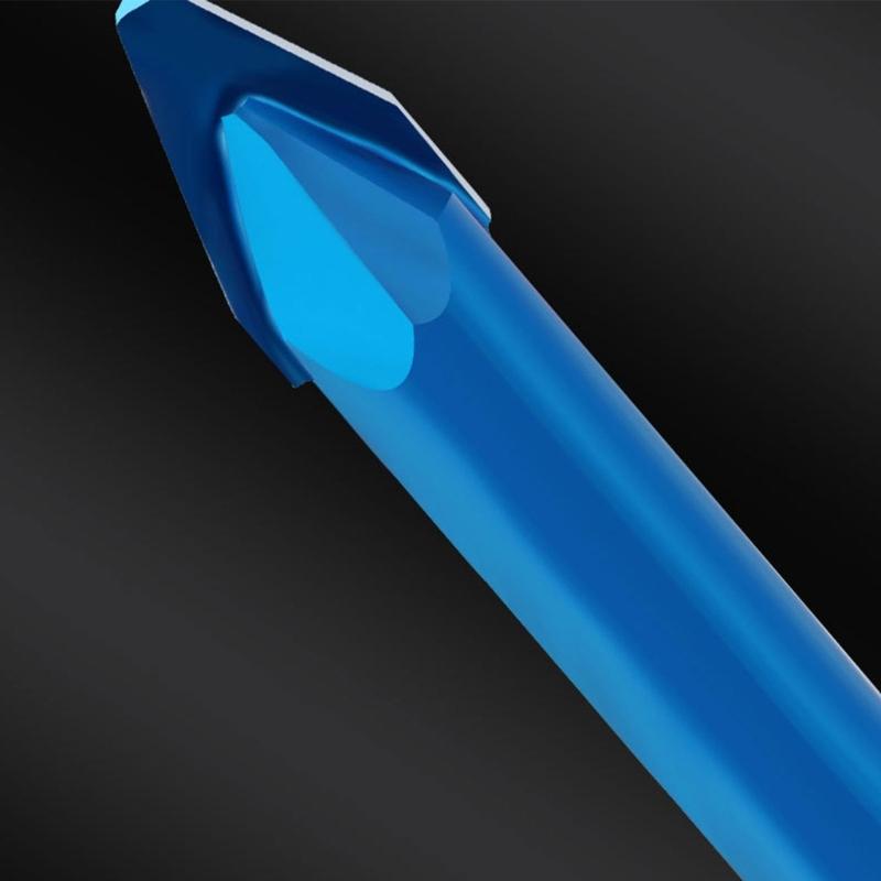 Burghiu profesional pentru beton cu mâner antiderapant, bit de burghiu îmbunătățit din oțel tungsten pentru plăci de porțelan, ceramică, piatră