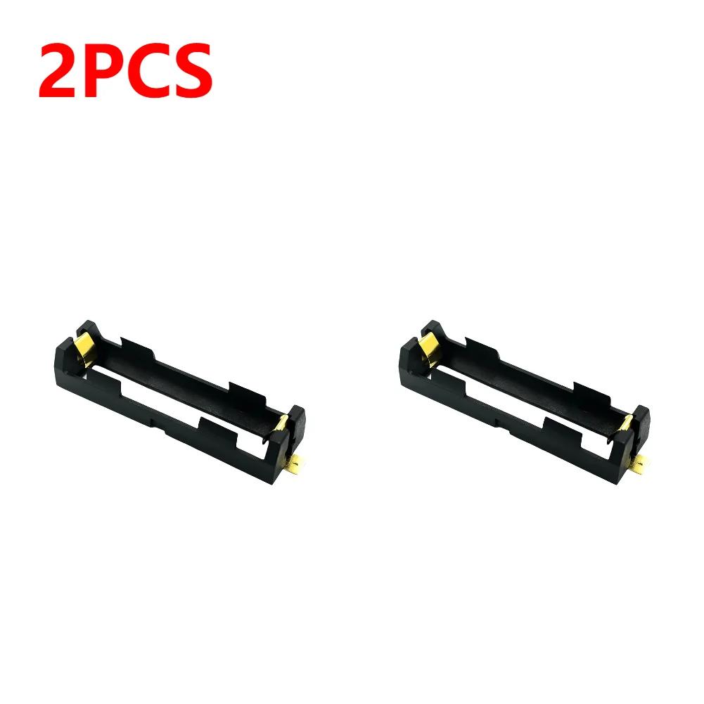 1-10pcs 18650 SMT Battery Holder 18650 SMD Battery Box With Bronze Pins Rechargeable Battery Holder Clip Storage Case Power Bank