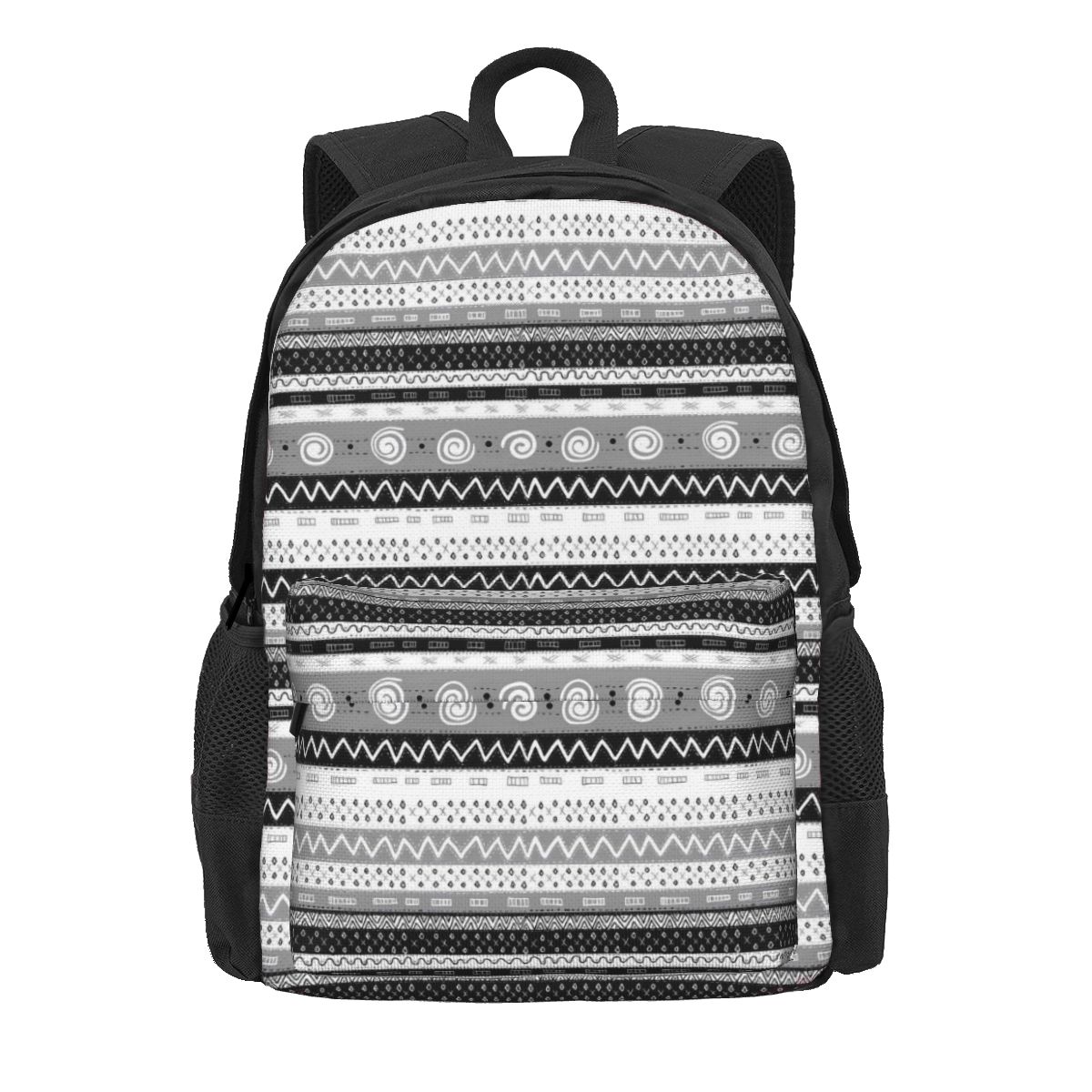 Gestreept Polka Dot Rugzak Student Rode En Zwarte Ademende Rugzakken Polyester Nieuwigheid Schooltassen Reizen Kleurrijke Rugzak 36x32x10cm