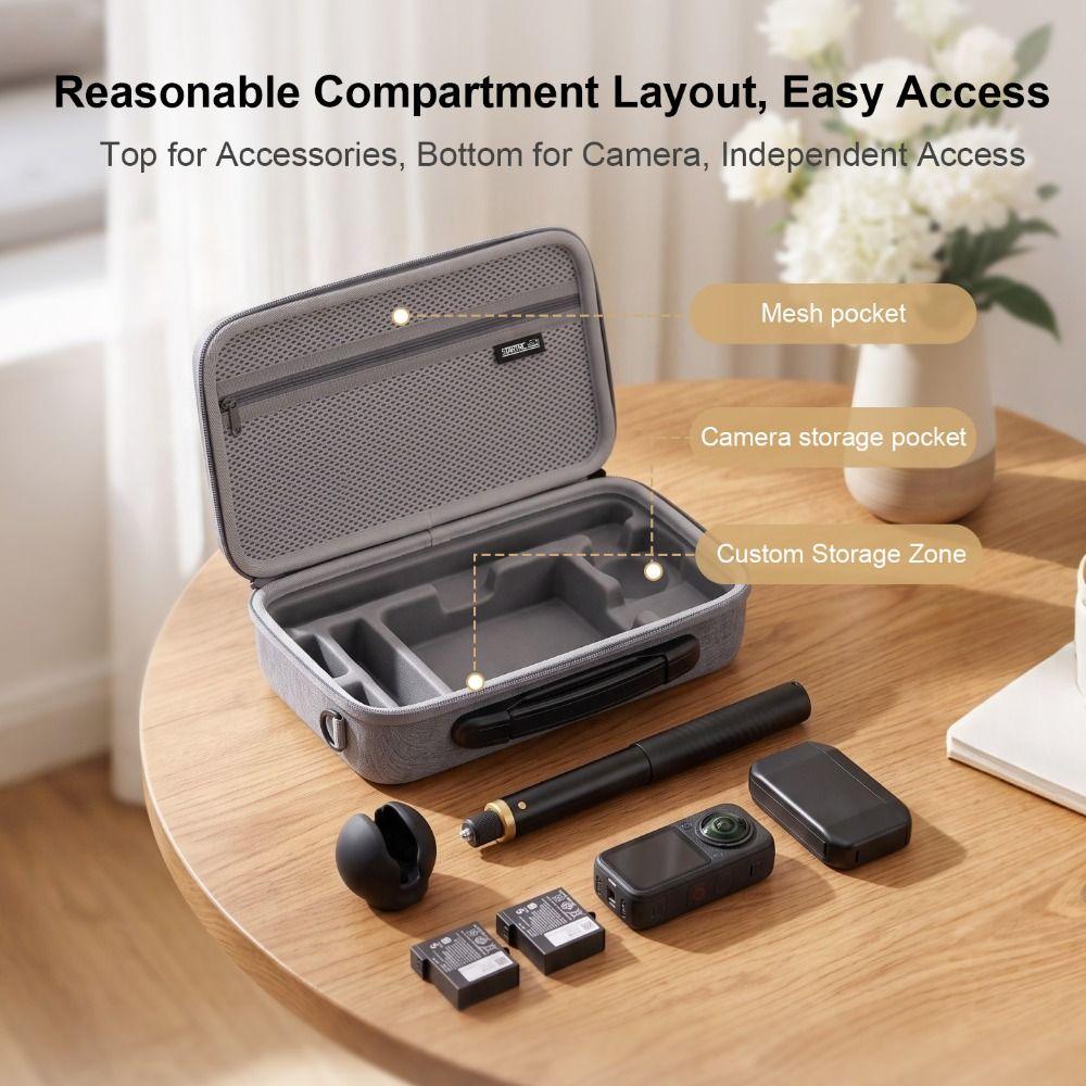 with Shoulder Strap Camera Storage Bag for Insta360 X6 Creator Combo Action Camera Accessories