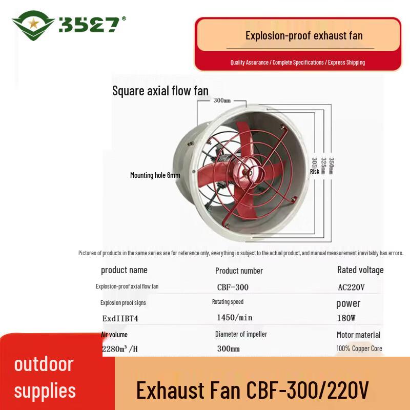 

3527 Explosion-Proof Axial Flow Fan