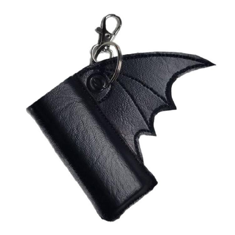 Modern Bat Patterned Case Wear Resistant PU Construction Protective Sleeve With Keychain Loop