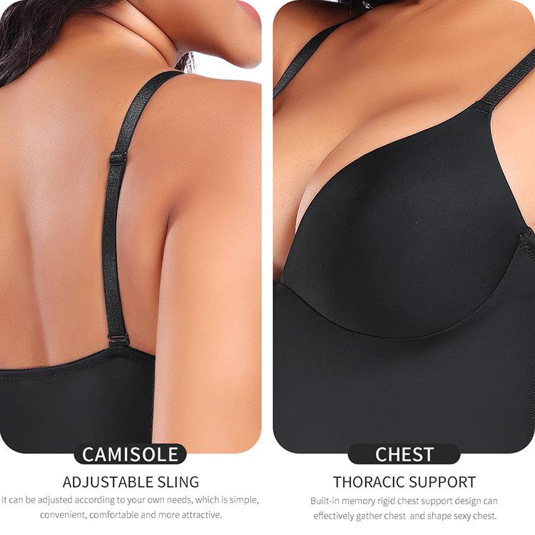 Nahtloser Push-Up-Body mit integriertem BH, Tanga Po-Lifter Bauchkontrolle Shapewear für Damen