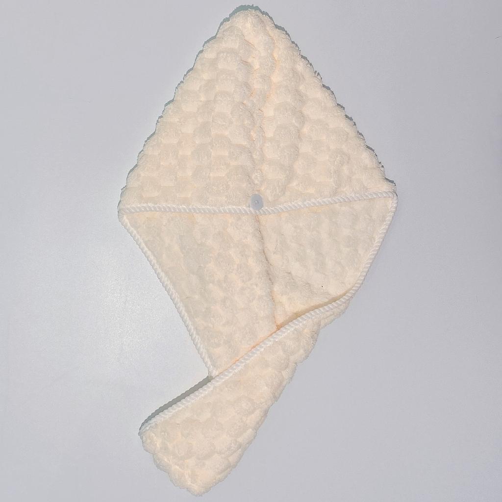 Lovely Cloud Coral Velvet Dry Hair Cap Absorbent Quick Dry Soft Breathable Women's Wipe Shower Cap