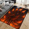 Fire Spirit Mystical Fox Carpet Yoga Living Room Room Decor Children's Crawling Mat Doormat Area Rug Games Mat
