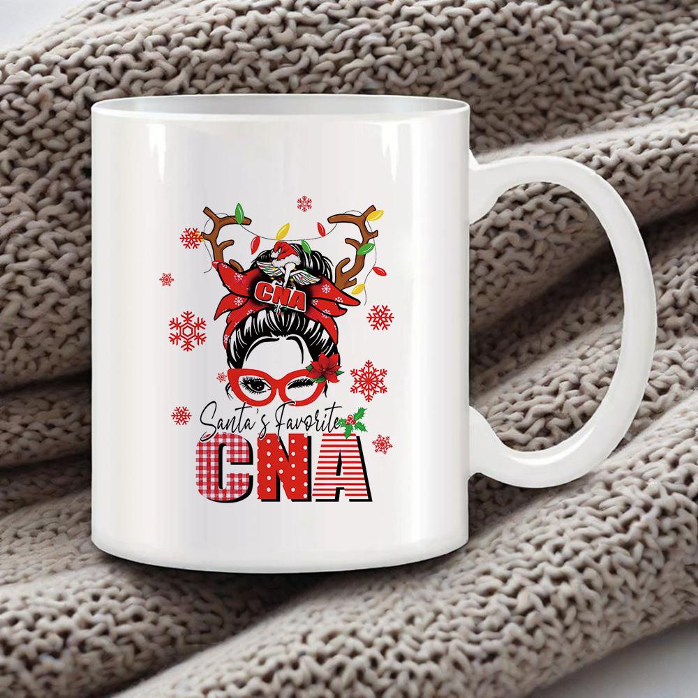 Cozy Xmas Themed Coffee Mug Christmas Tree Drawing Ceramic Mugs Santa Snowman Breakfast Cups Ho Ho Ho Cup Festive Gift Drinkware