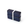 Miyoshi Seisakusho GEL-COOL Brotdose, Integriertes Kühlpack, Fit Serie, Schlank, S+L, Beerenblau, 0101-0179