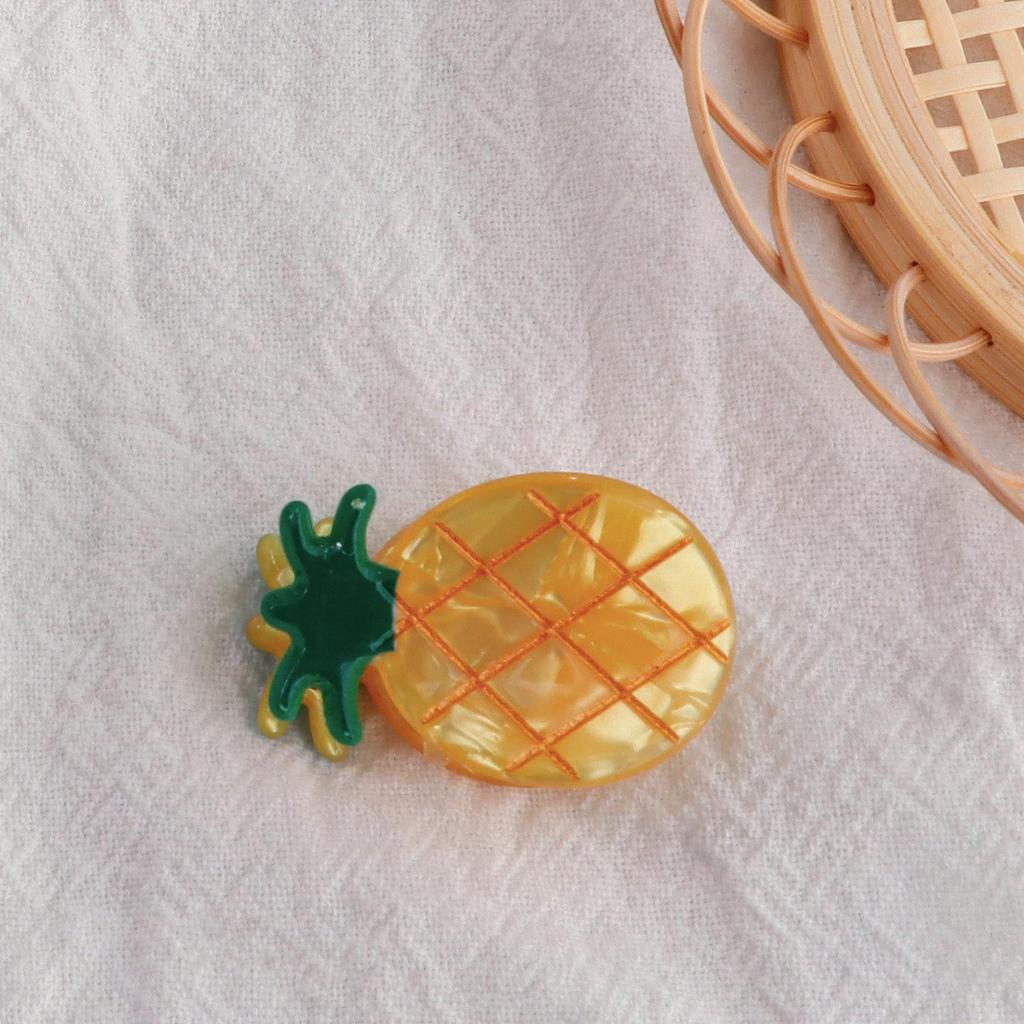 Bambus Yao Frisches Obst Kleine Haarspangen - PVC Seitenscheitel Modeaccessoires für Frauen